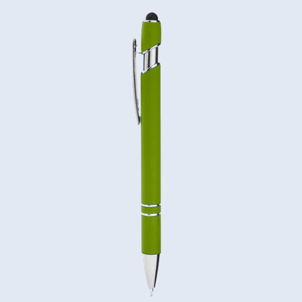 Rubberized Aluminum Click Stylus Pen Thumbnail