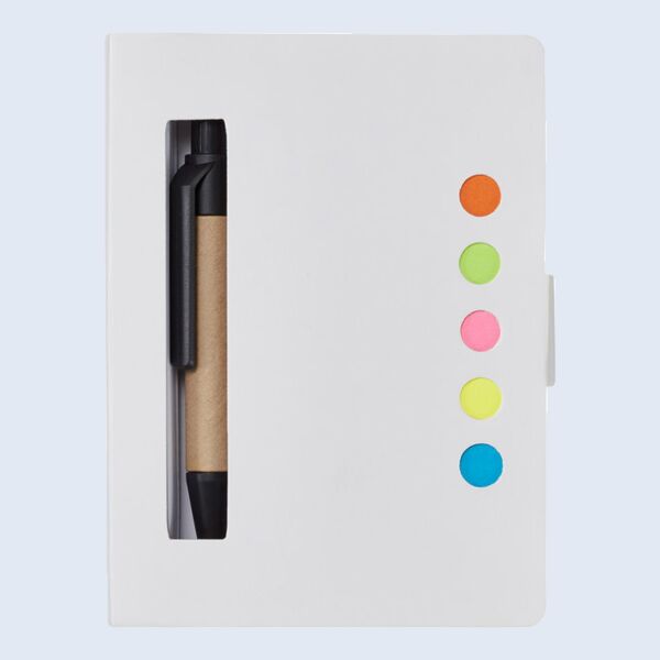 Eco Stowaway Sticky Jotter With Pen Thumbnail