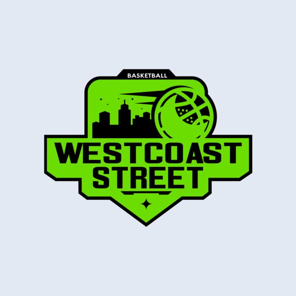 Westcoast Street Basketball logo template Thumbnail