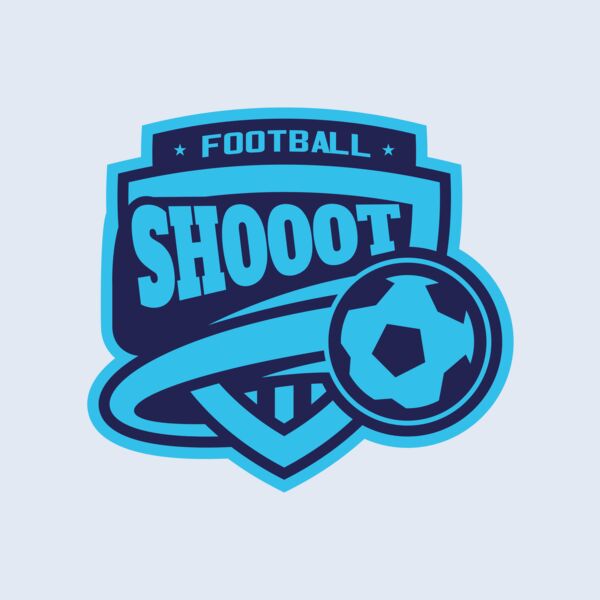 Shoot Football logo template Thumbnail