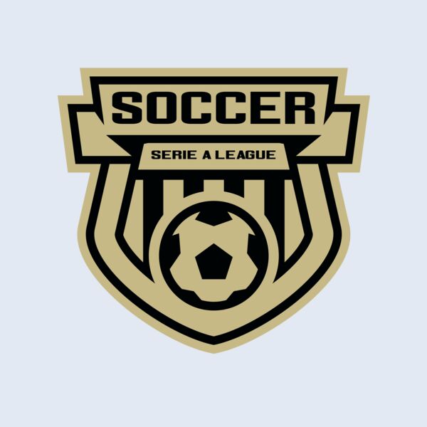 Serie a league soccer logo template Thumbnail