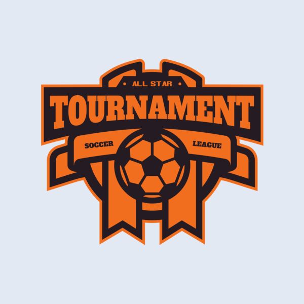 Tournament Soccer league logo template Thumbnail