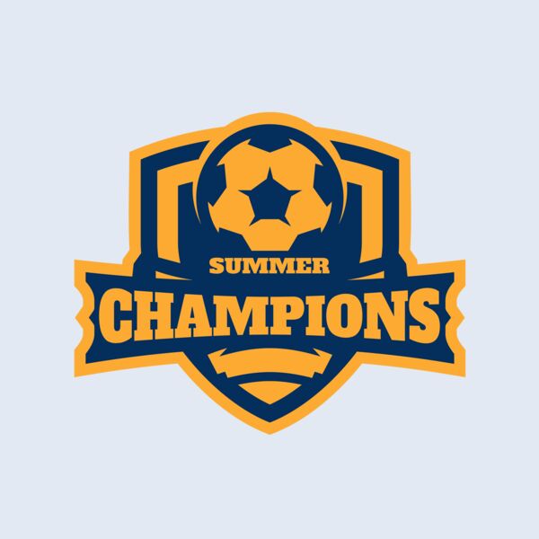 Champions Summer Soccer logo template Thumbnail