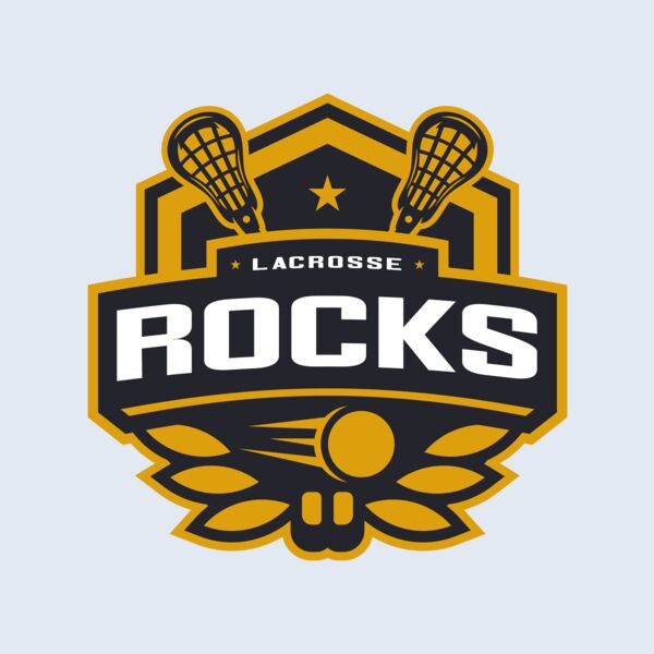Rocks Lacrosse Logo Template Thumbnail