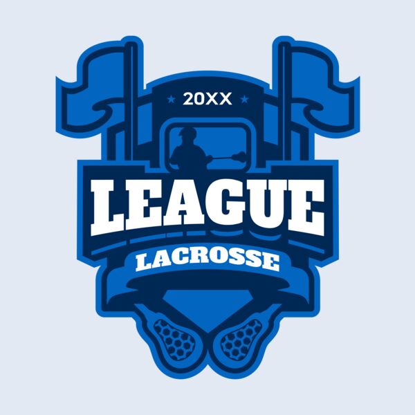 League Lacrosse Logo Template Thumbnail
