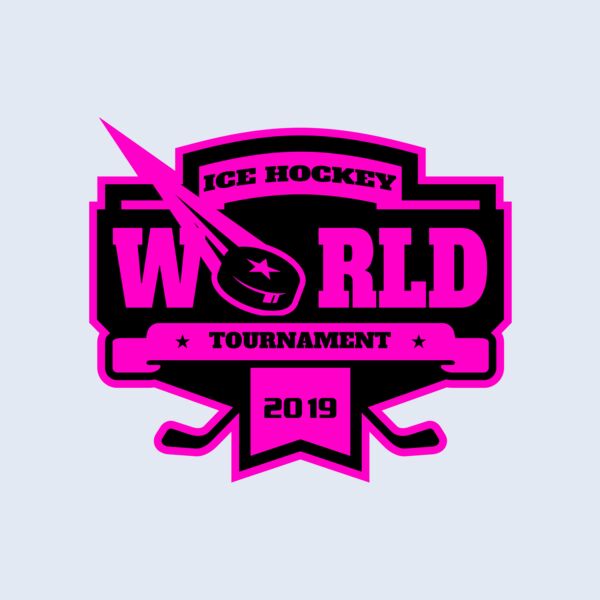 World Ice Hockey Tournament logo template Thumbnail