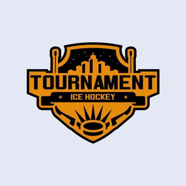 Tournament Ice Hockey logo template 02 Thumbnail