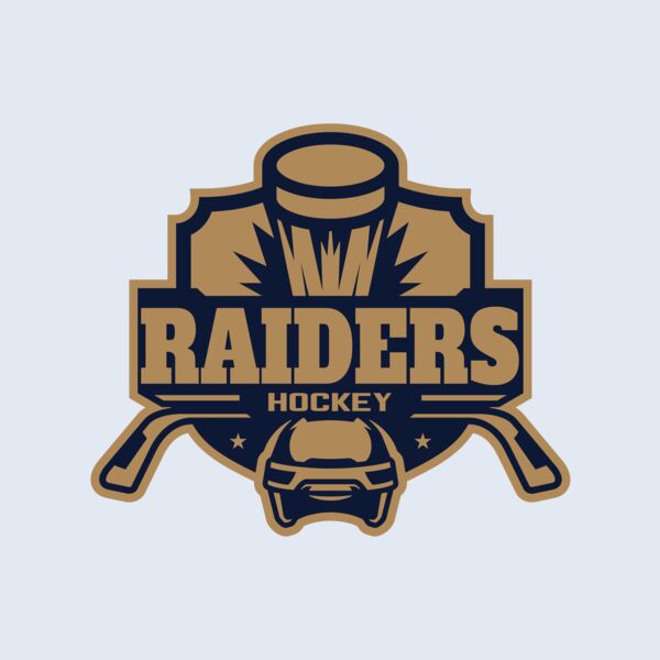 Raiders Hockey logo template Thumbnail