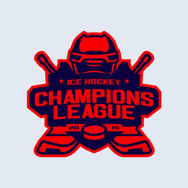 Champions League Ice Hockey logo template Thumbnail