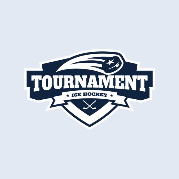 Tournament Ice Hockey logo template 02 Thumbnail