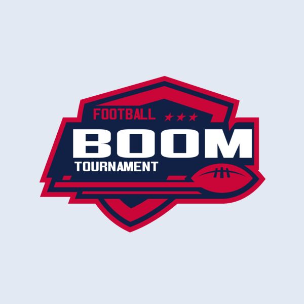 Boom Tournament Football logo template Thumbnail