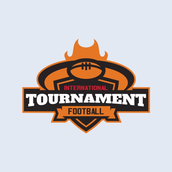 Tournament International Football logo template Thumbnail