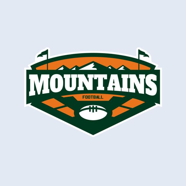 Mountains Football logo template 02 Thumbnail