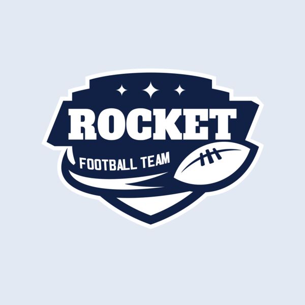 Rocket Football Team logo template Thumbnail
