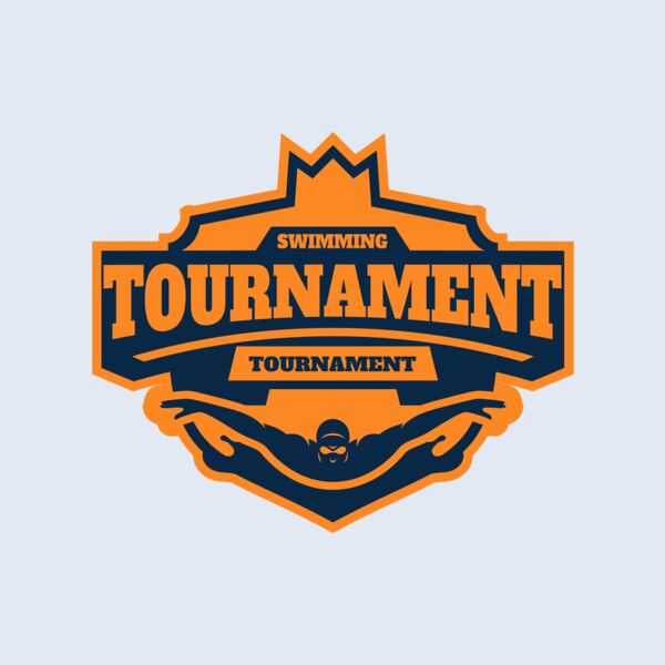 Swimming Tournament logo template Thumbnail