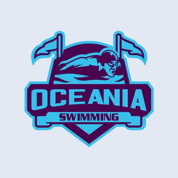 Oceania Swimming logo template Thumbnail