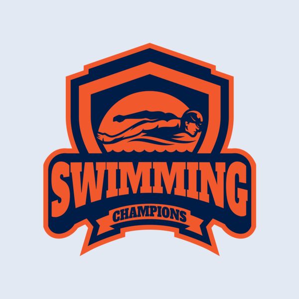 Swimming Champions logo template Thumbnail
