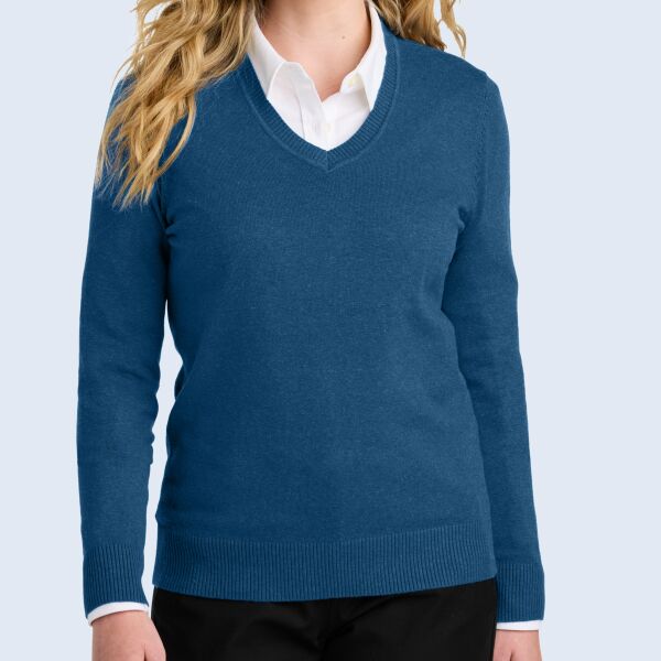 Women's Easy Care V Neck Sweater Thumbnail