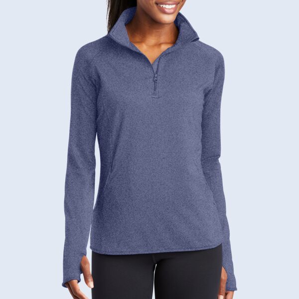 Ladies Sport Wick ® Stretch 1/2 Zip Pullover Thumbnail