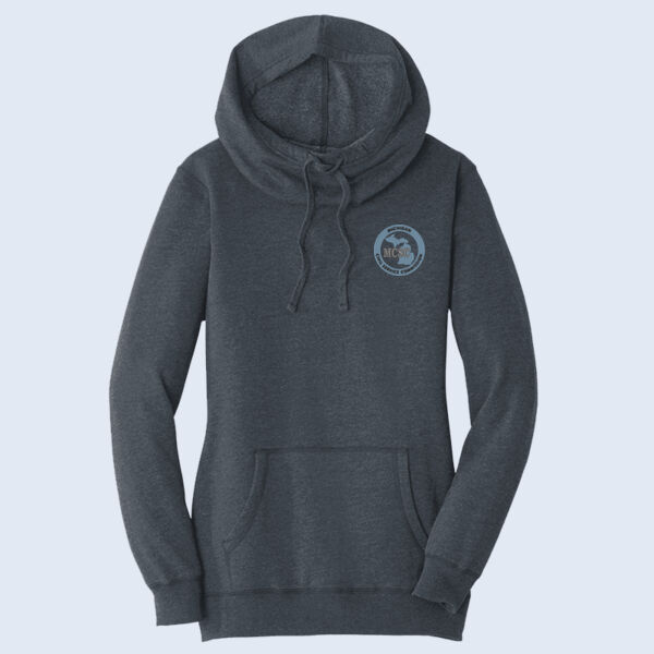 DM493 - Women's Lightweight Fleece Hoodie Thumbnail
