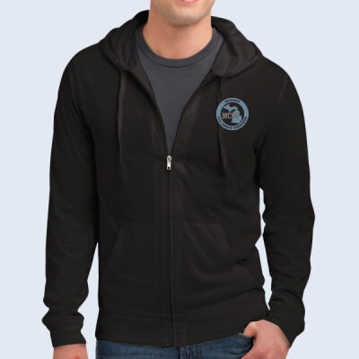 DT1100 - Mens Lightweight Jersey Full Zip Hoodie Thumbnail