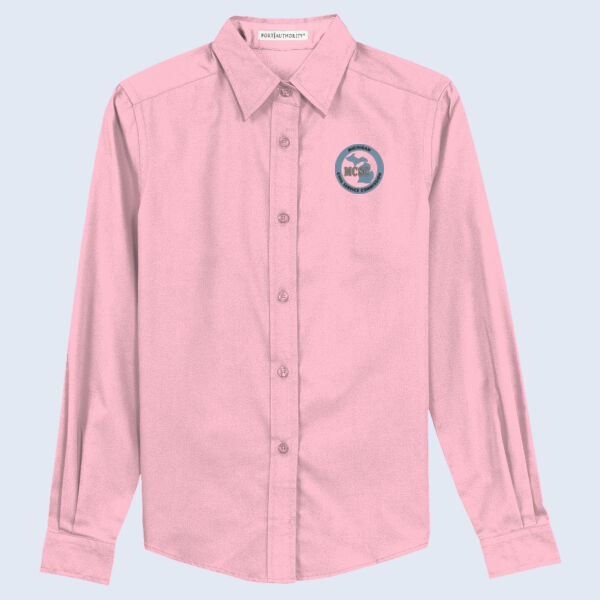 L608 - Ladies Long Sleeve Easy Care Shirt Thumbnail
