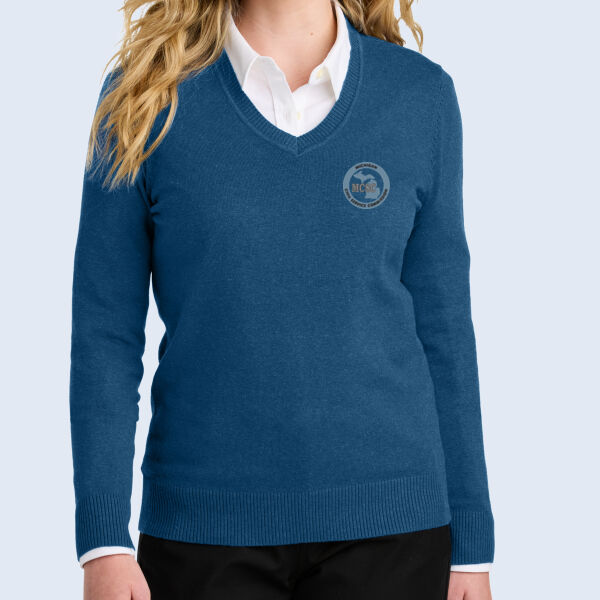 LSW2850 - Women's Easy Care V Neck Sweater Thumbnail