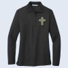 Ladies-Lg Sleeve Silk Touch™ Polo Thumbnail
