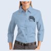 Ladies-3/4 Sleeve Easy Care Shirt Thumbnail