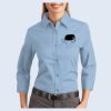 Ladies-3/4 Sleeve Easy Care Shirt Thumbnail