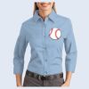 Ladies-3/4 Sleeve Easy Care Shirt Thumbnail