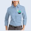 Ladies-3/4 Sleeve Easy Care Shirt Thumbnail