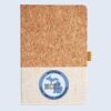 Cork And Heathered Fabric Hardcover Journal 5.5" X 8.25" Thumbnail